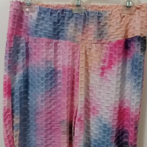 Yoga/Atheletic Ruched/Scrunched Butt Lifting Leggings Jolie & Joy Size 3x GUC  - - Picture 10 of 12